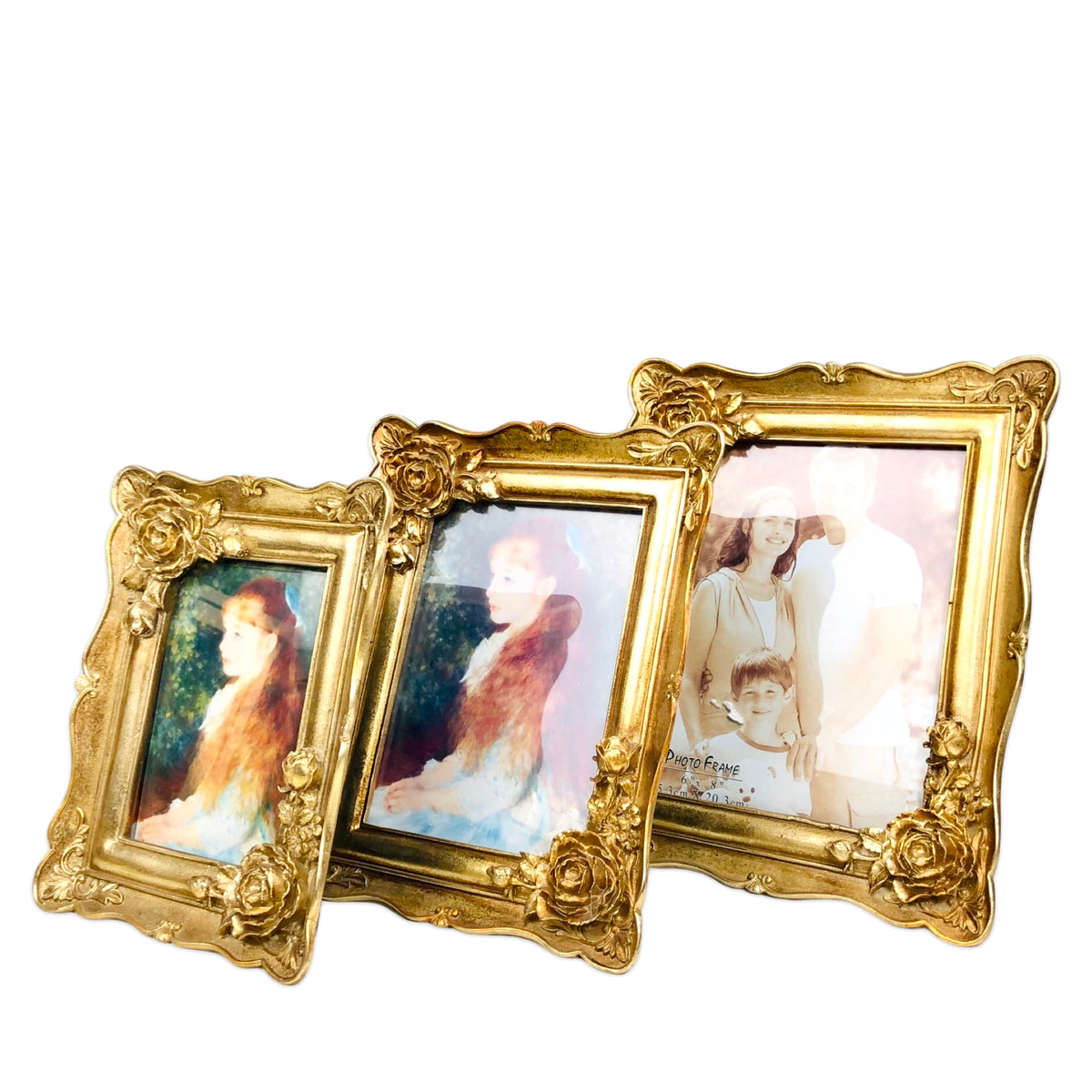 Royal Floral Gold Photo Frame