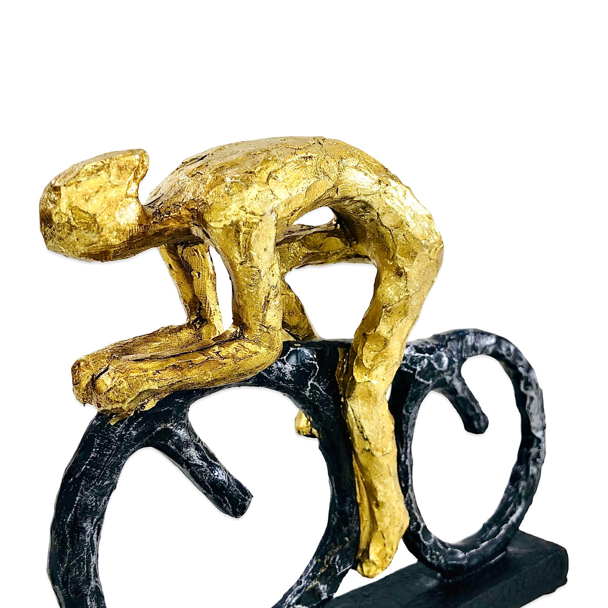 Cycling Gold Men Figures Decor