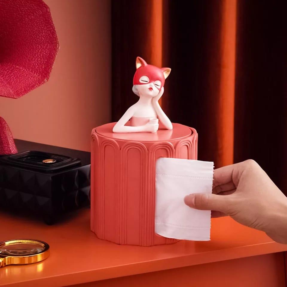 Pout Girl Tissue Box