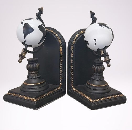 Retro Globe Bookends