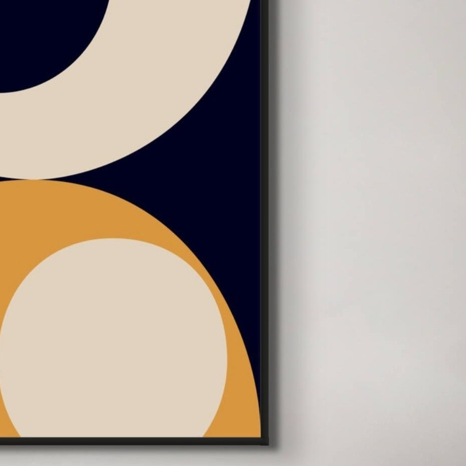 ECHO NAVY ABSTRACT ART