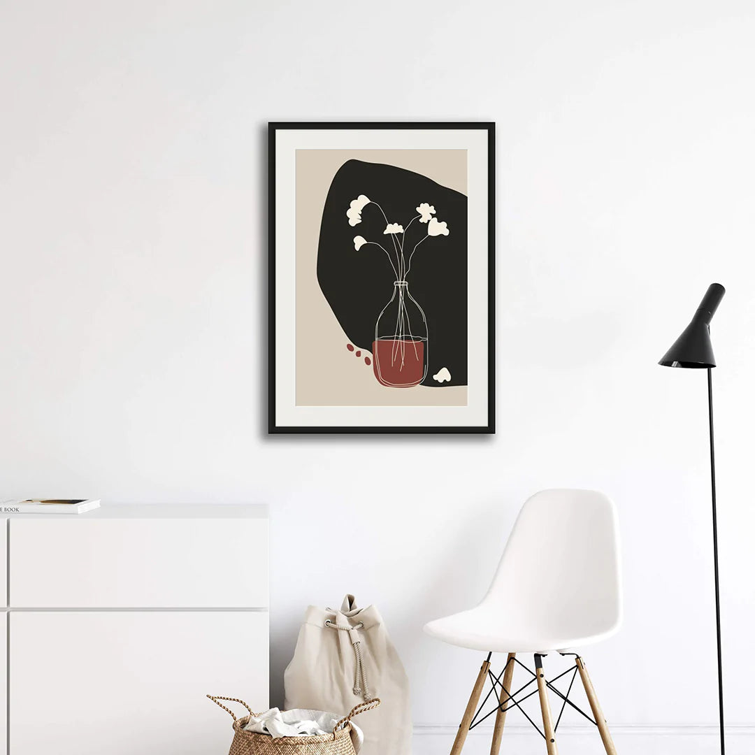 CORDOVAN POT AND FLOWERS ART