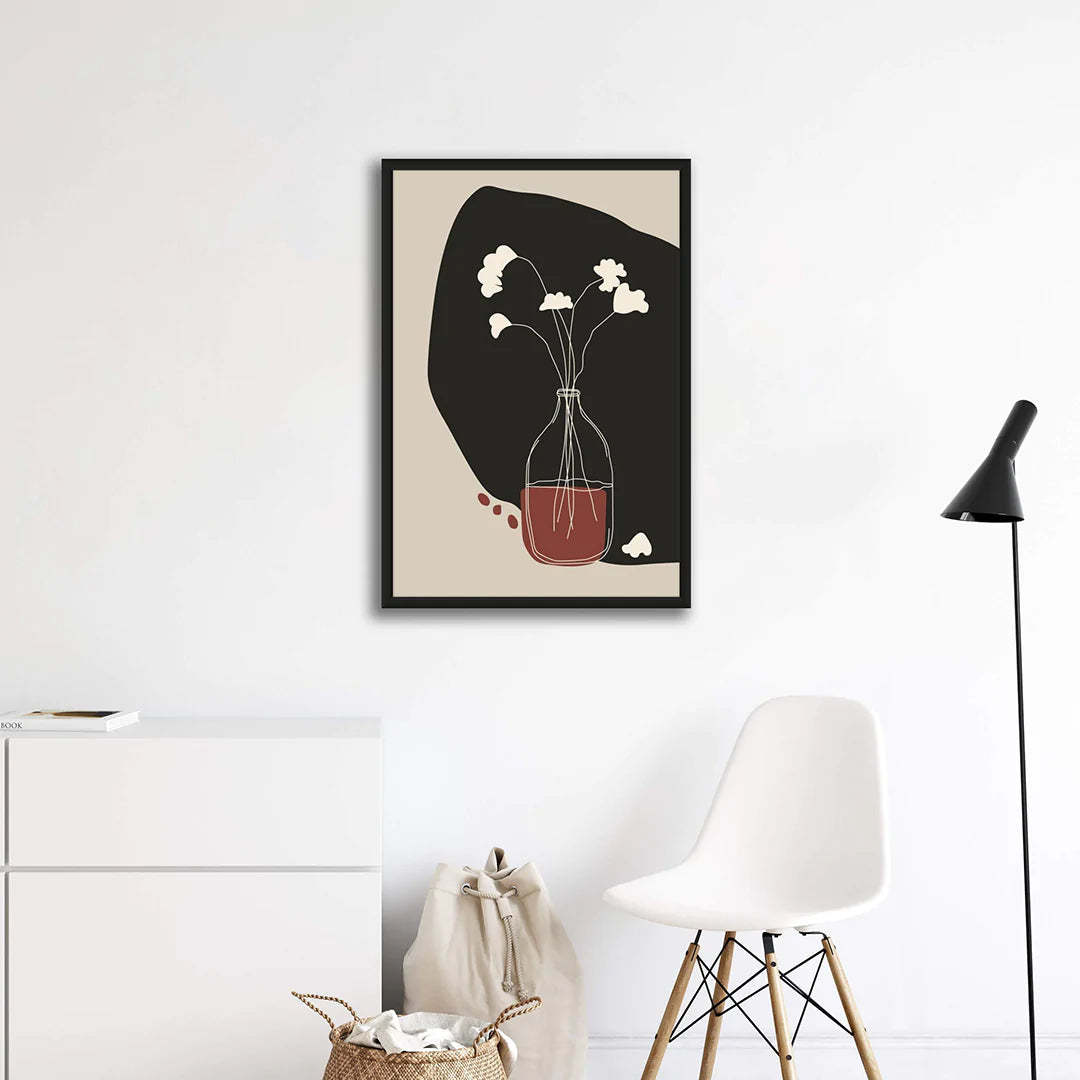 CORDOVAN POT AND FLOWERS ART