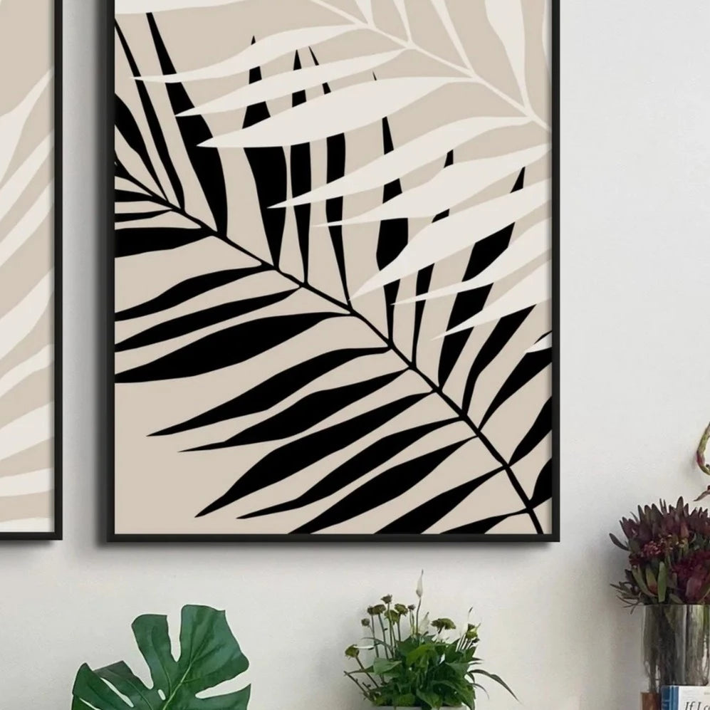 ABSTRACT FEUILLAS WALL GALLERY SET