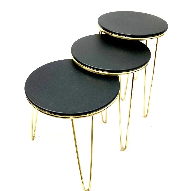 Black Nesting Coffee Table (Set of 3)