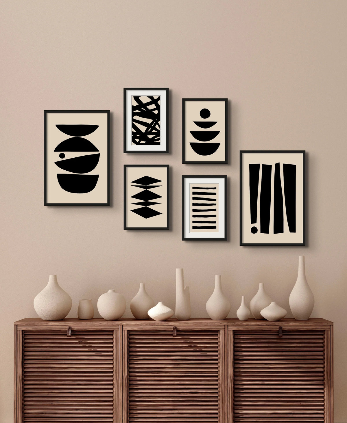 BLACK AESTHETIC WALL GALLERY SET