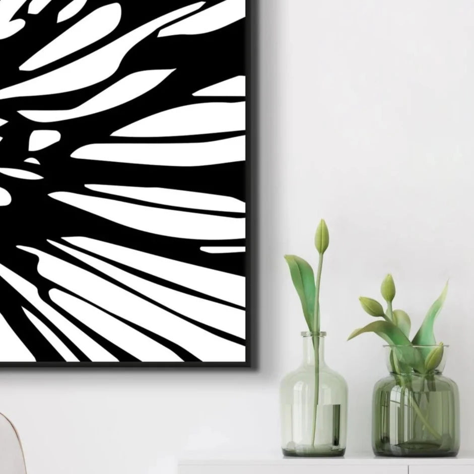 DARK FLORET ABSTRACT ART