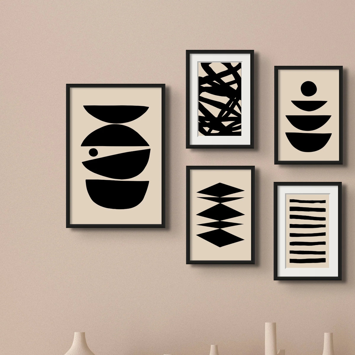 BLACK AESTHETIC WALL GALLERY SET