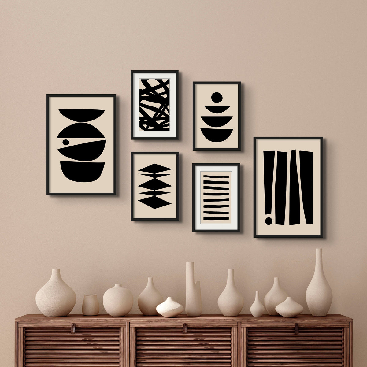 BLACK AESTHETIC WALL GALLERY SET