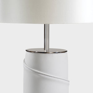 Belt Leather Table Lamp Pair