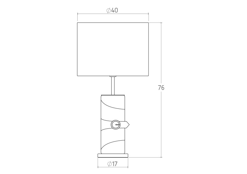 Belt Leather Table Lamp Pair