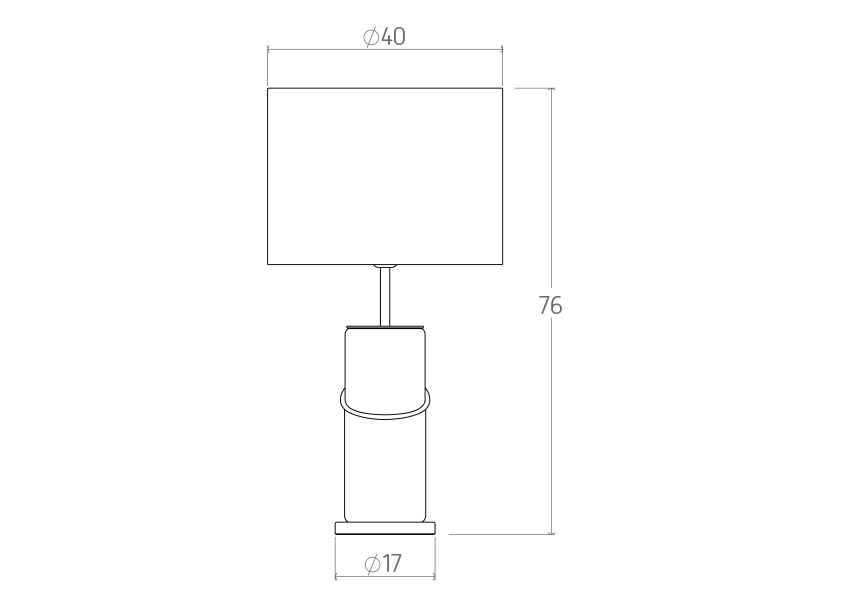 Dune Leather Table Lamp Pair