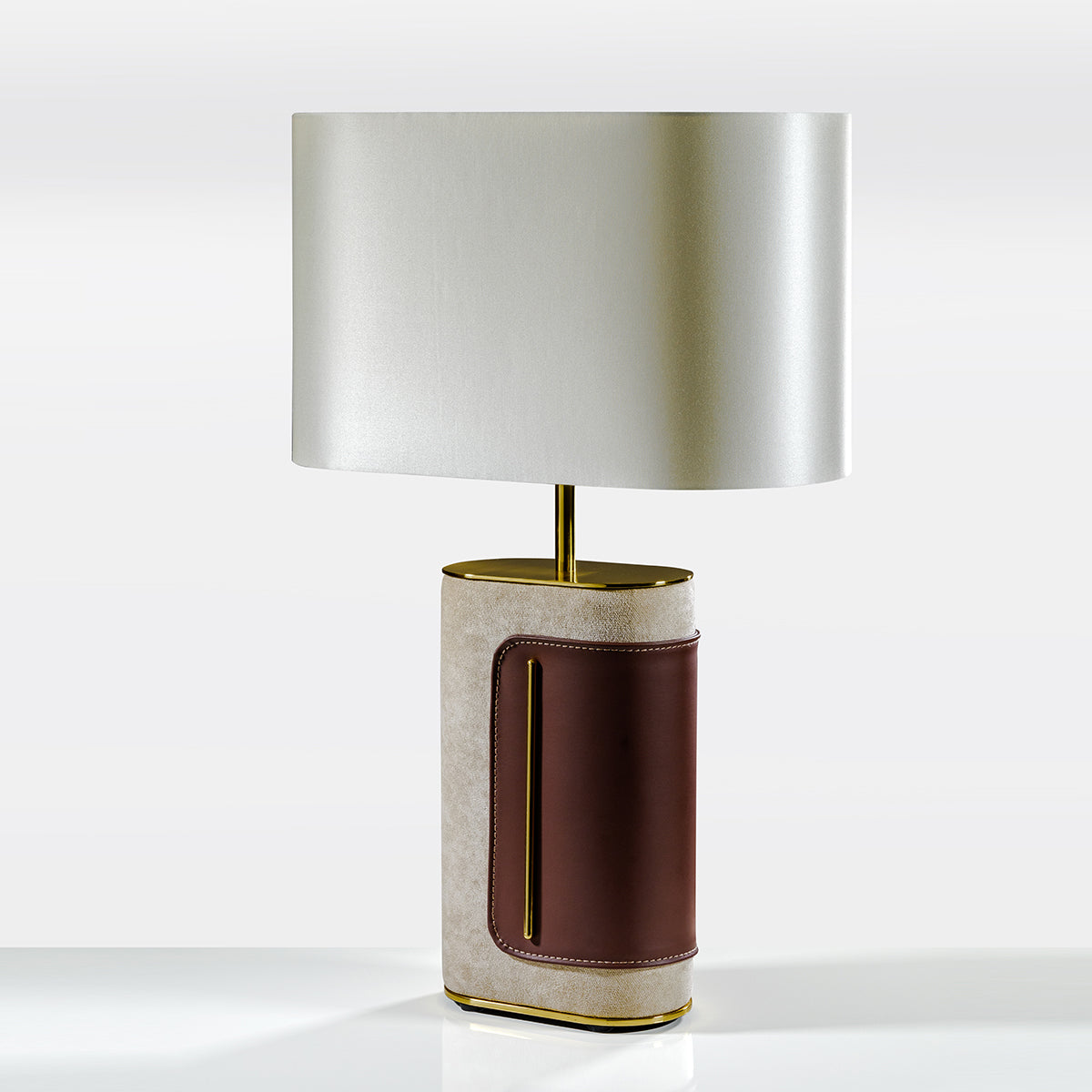 Sella Leather Table Lamp Pair