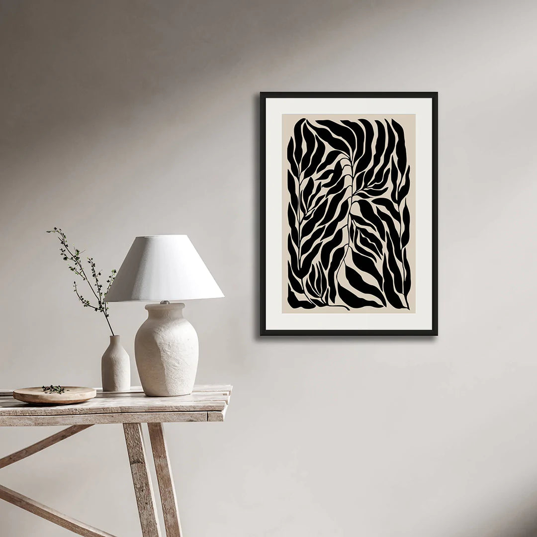 CONTAINED LEAVES ABSTRACT ART