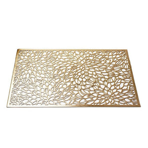 Golden Rush leaves place mat (set of 2)