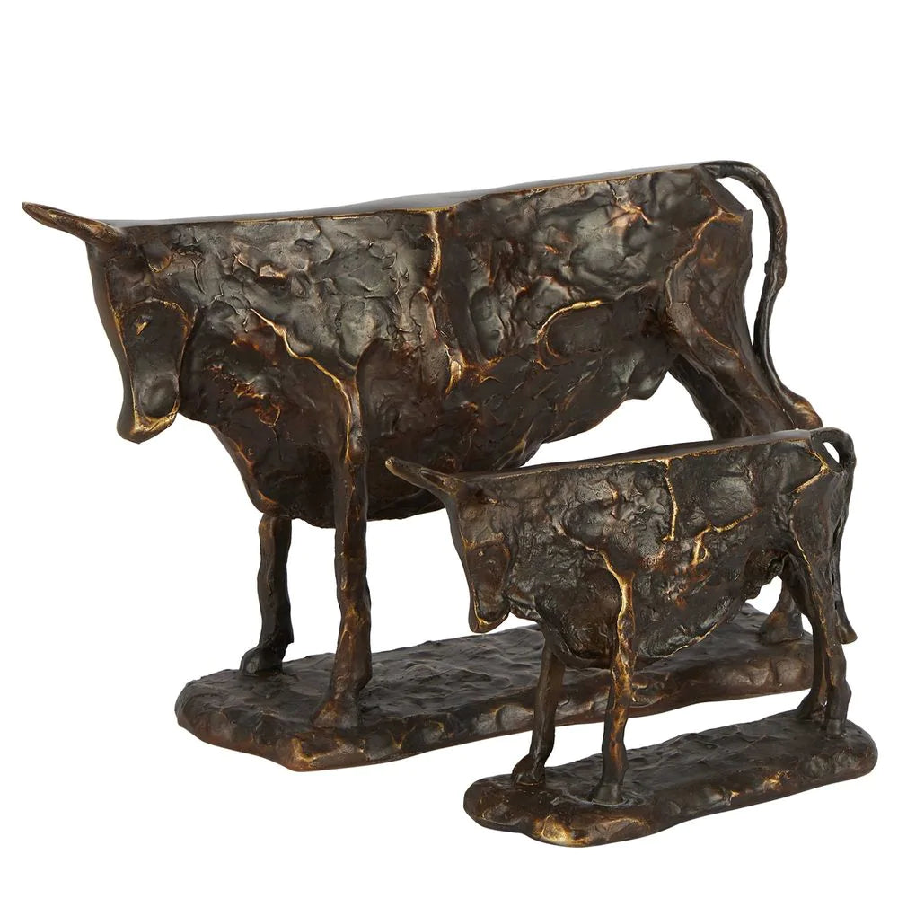 Fortune Cow Statue (Set Of 2)