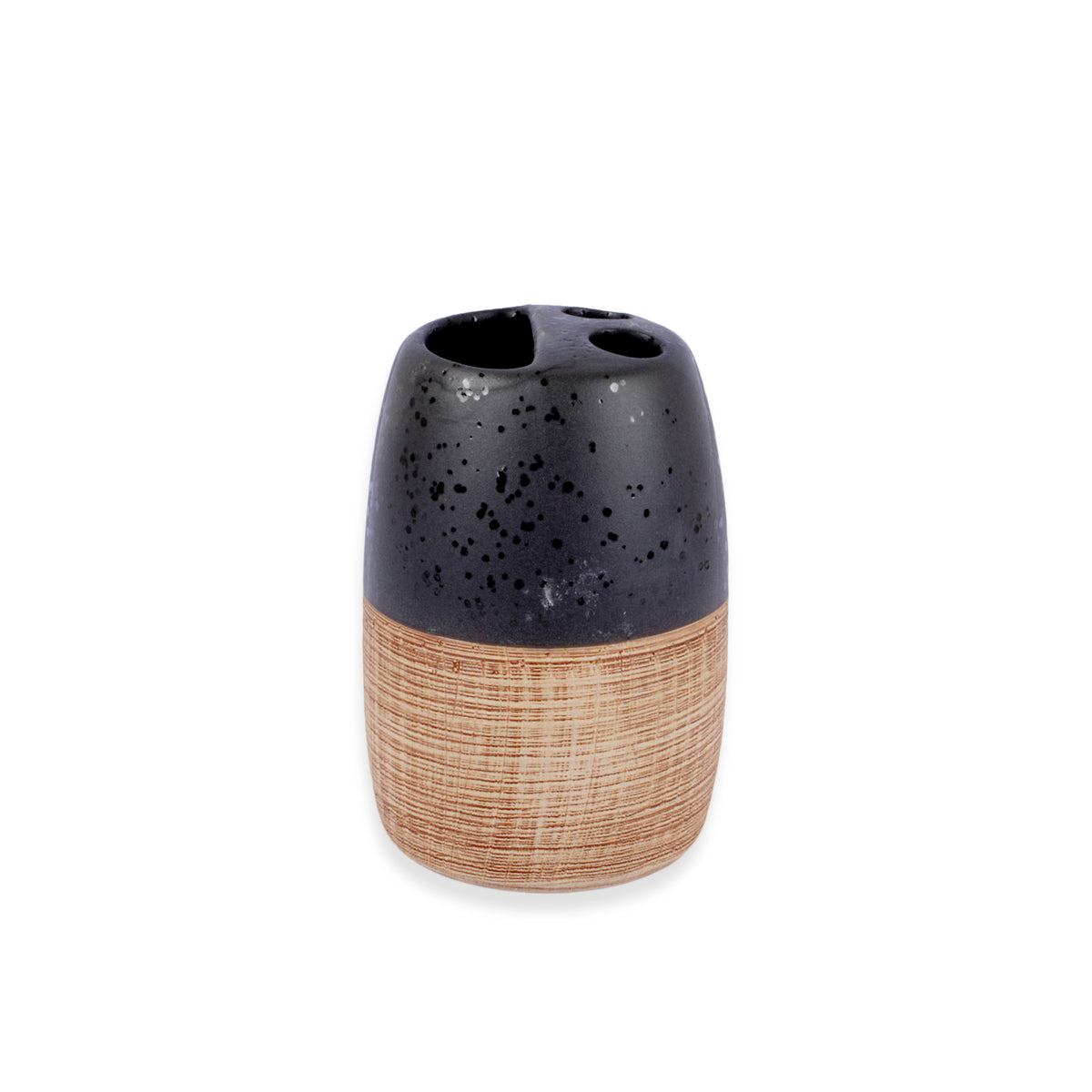 Black&Brown Textured Design Bath Set