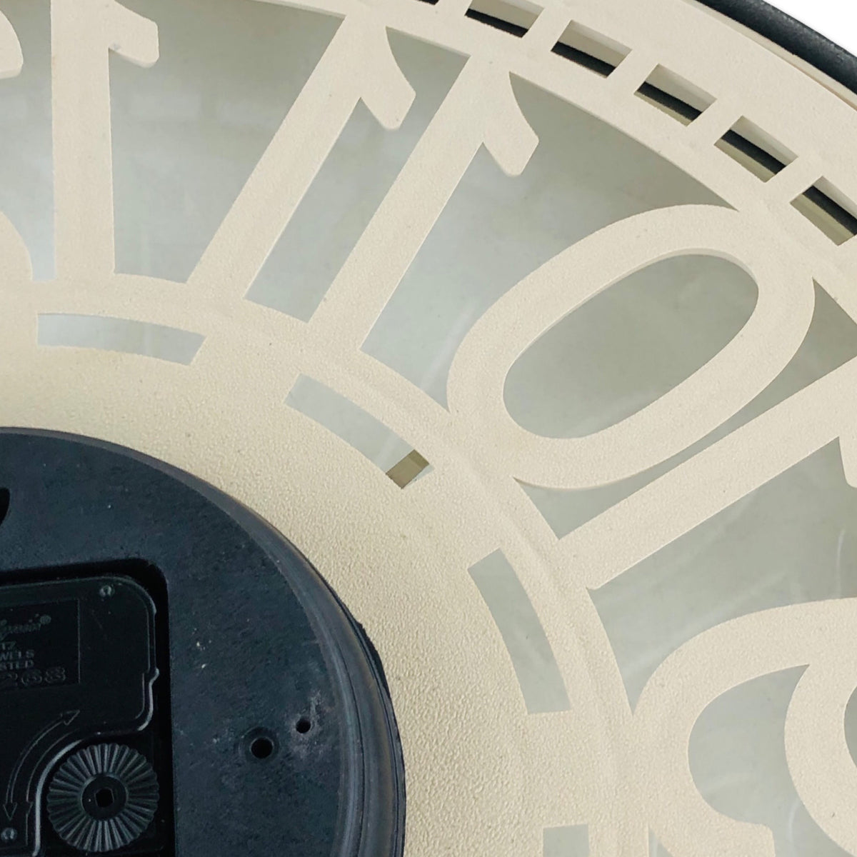 Wall Clock With Beige Border