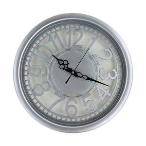 Wall Clock With Silver Border