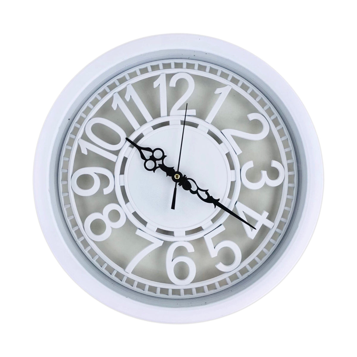 Wall Clock With White Border