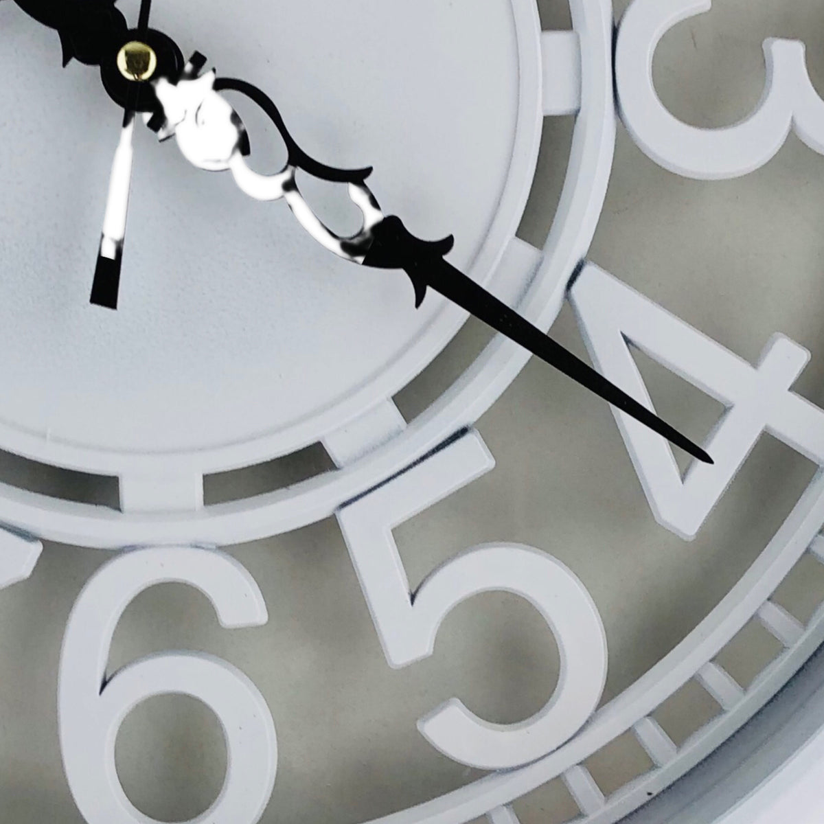 Wall Clock With White Border