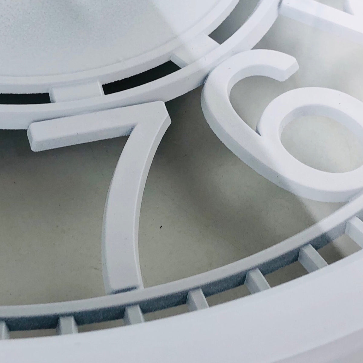 Wall Clock With White Border