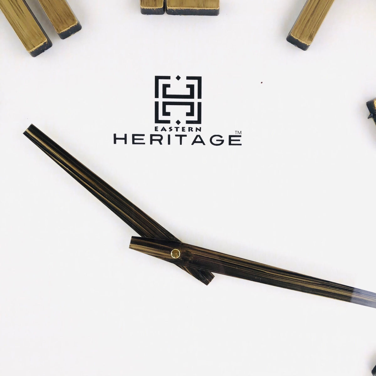 Wooden Texture Border Wall Clock