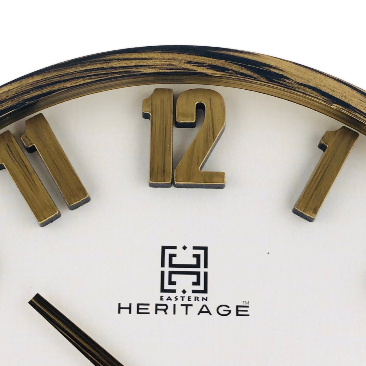 Wooden Texture Border Wall Clock