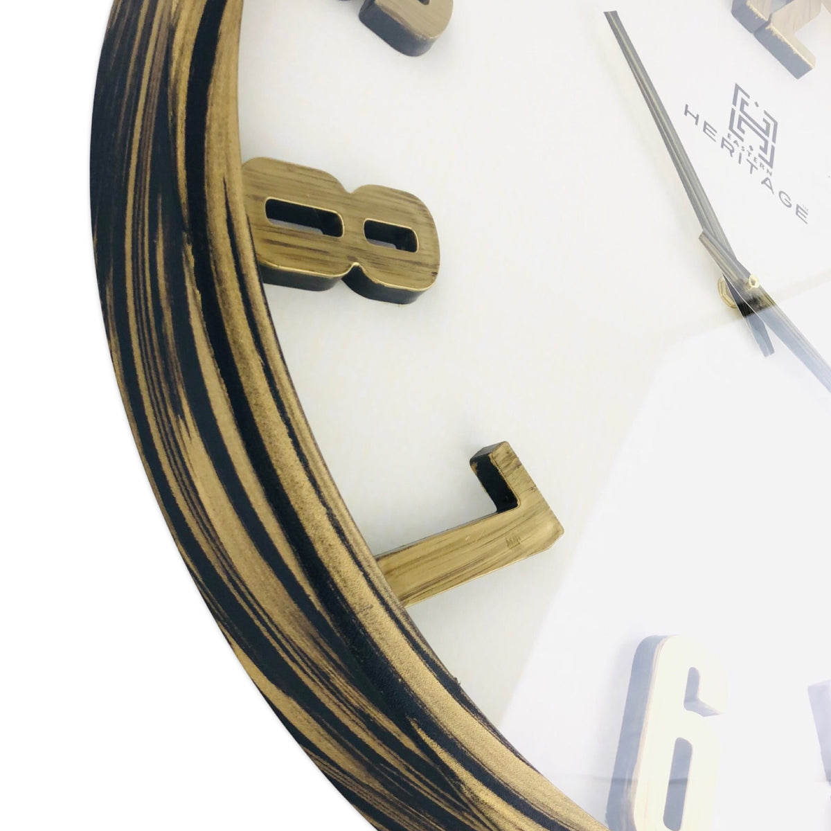 Wooden Texture Border Wall Clock