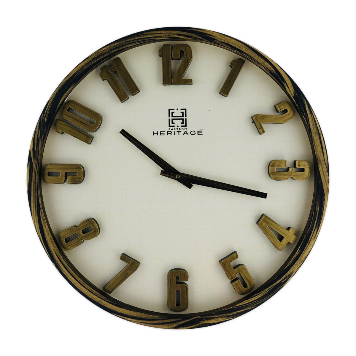 Wooden Texture Border Wall Clock