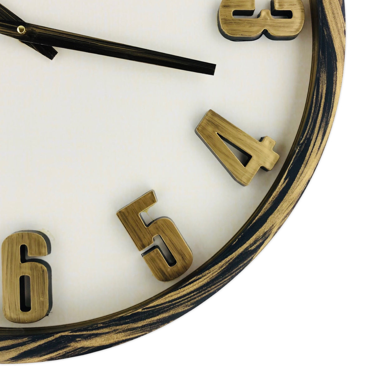 Wooden Texture Border Wall Clock