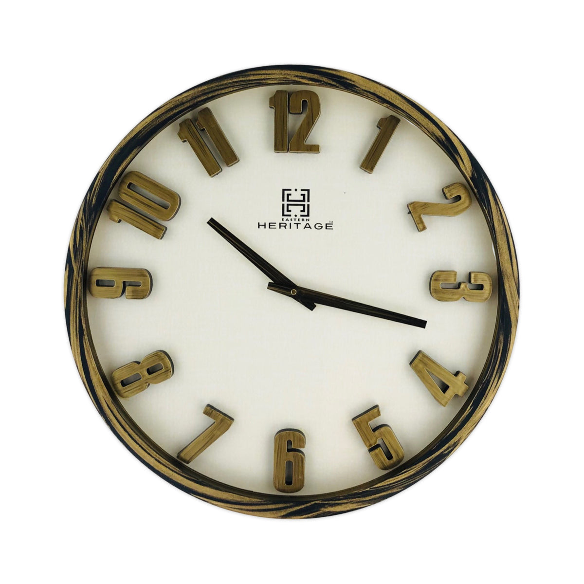 Wooden Texture Border Wall Clock