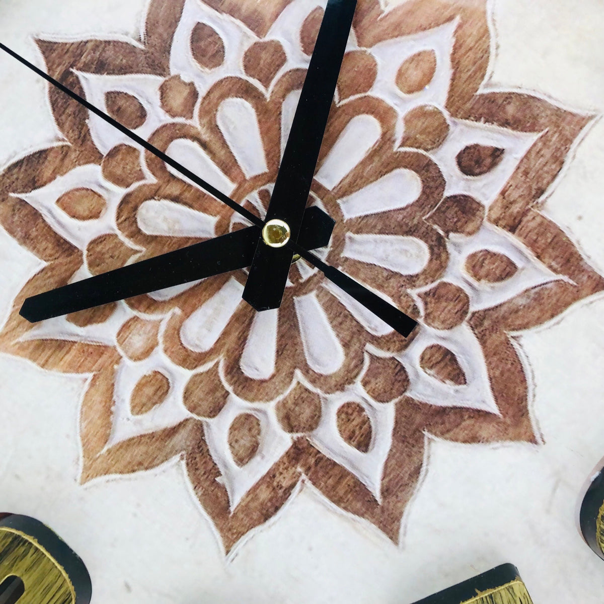 Gold & Black Border Wall Clock