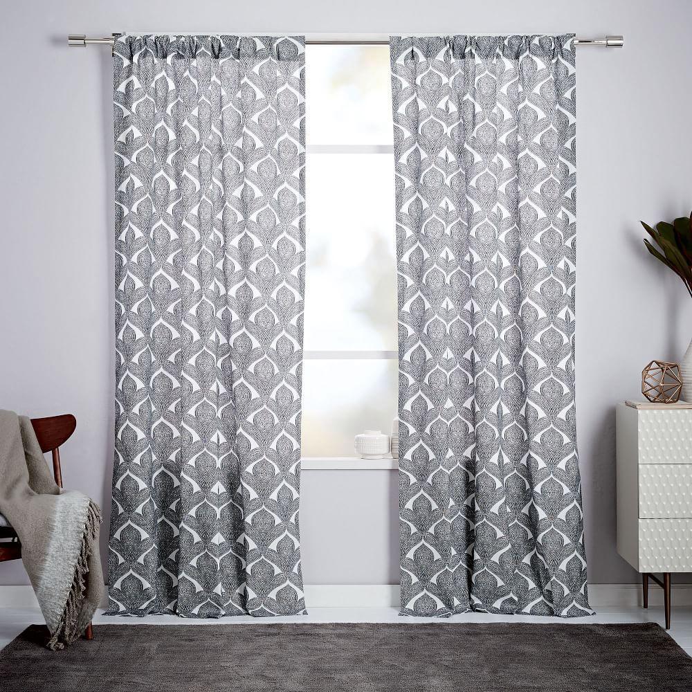 Fleur Printed by West Elm Curtain (2 Panels)