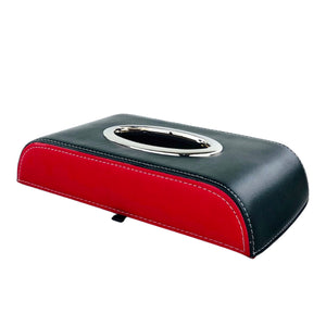 Leather Tissue Box (Red)