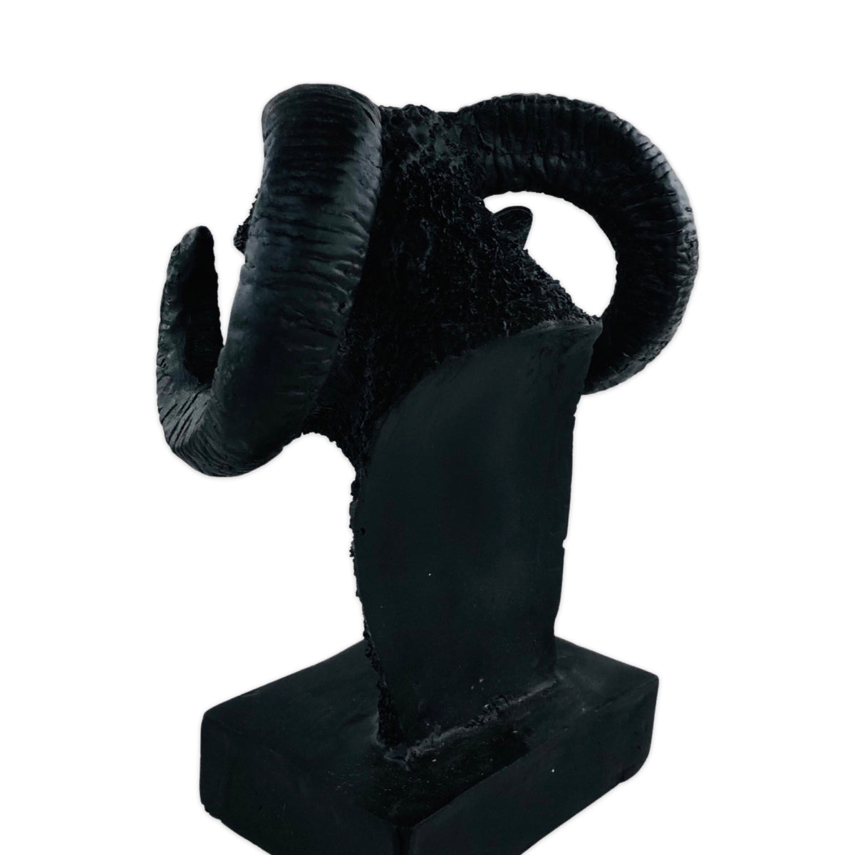 Decorative Shiny Black Stag Sculpture