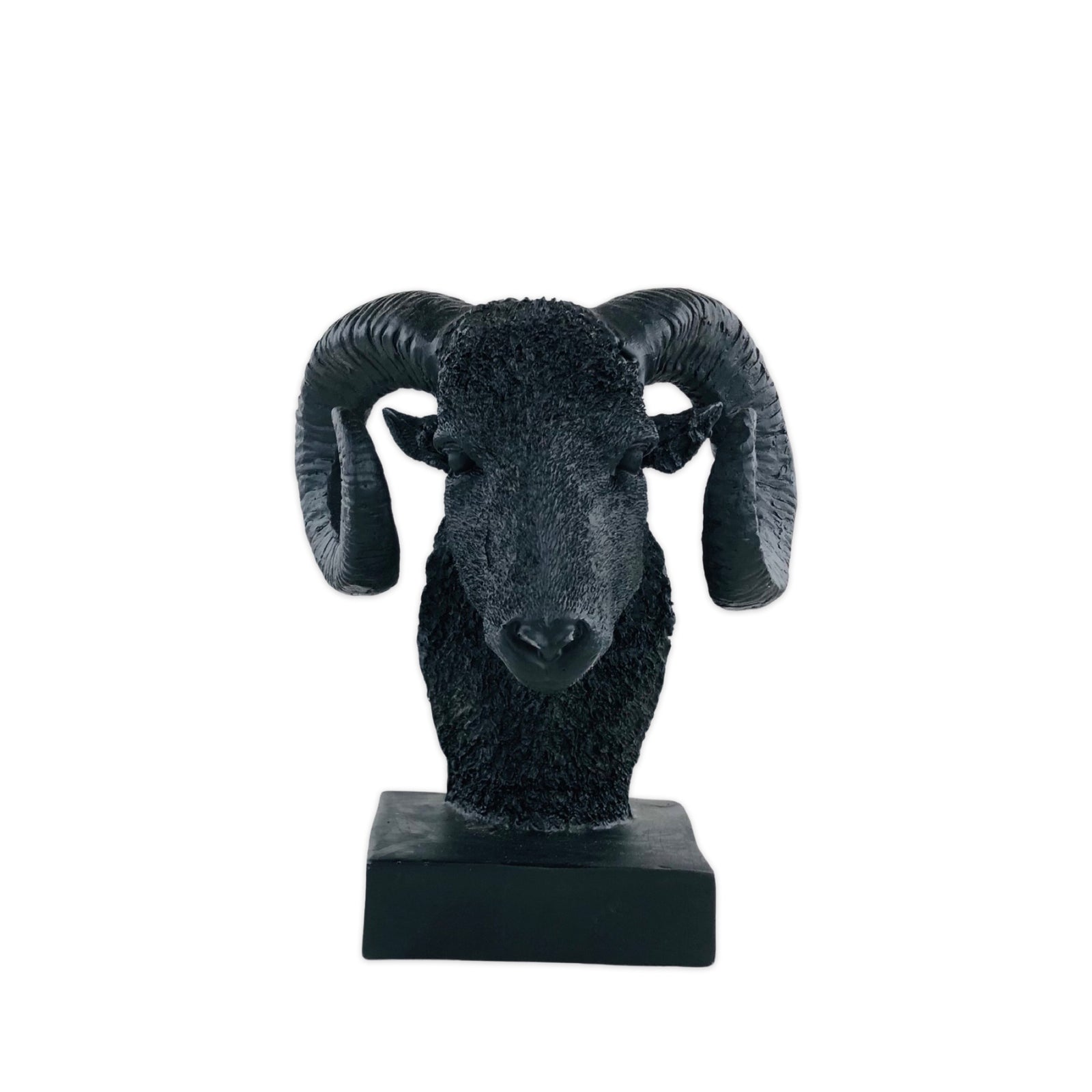 Decorative Black Stag Sculpture