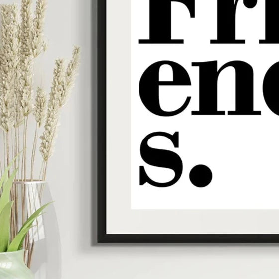 FRIENDS COSMIC TYPOGRAPHY