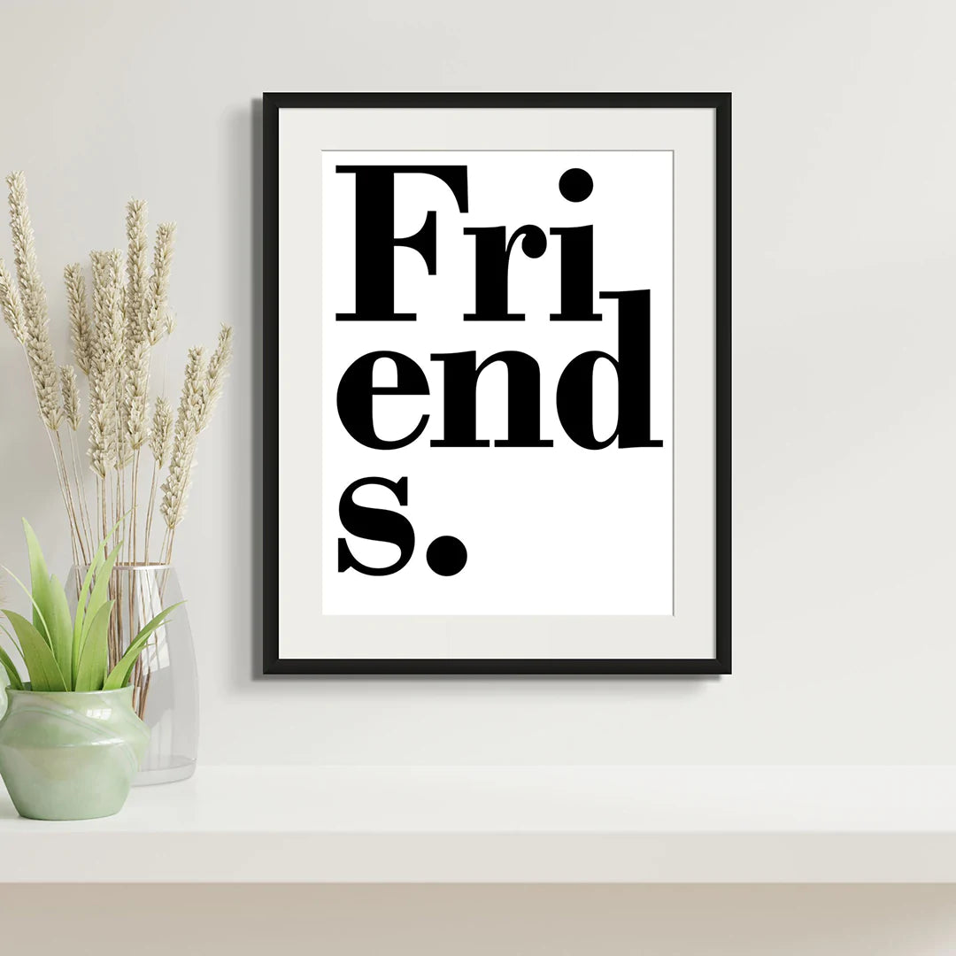 FRIENDS COSMIC TYPOGRAPHY