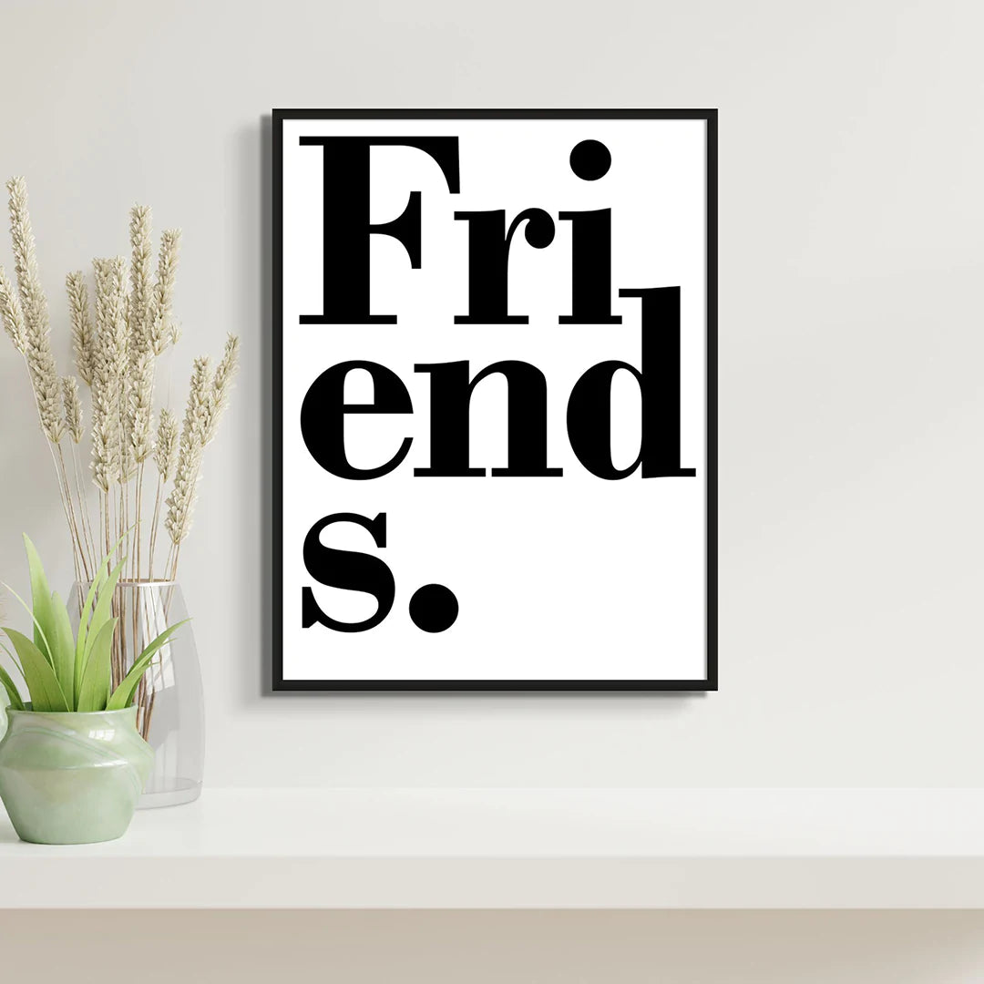 FRIENDS COSMIC TYPOGRAPHY