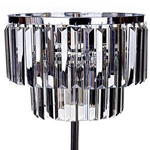 Silver Crystle Bars Table Lamps