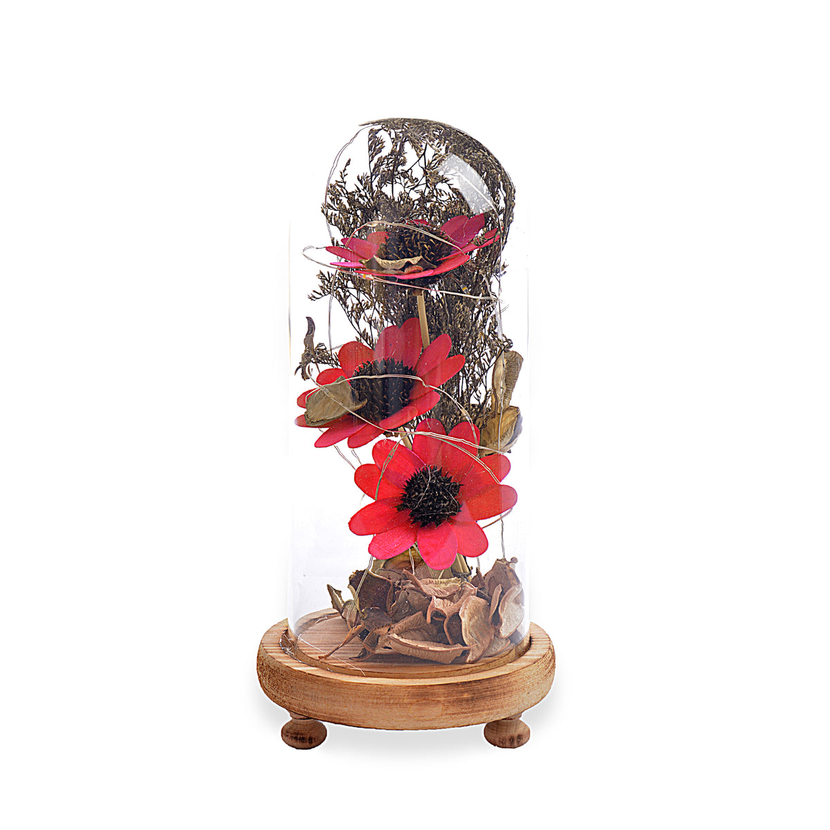 Decorative Forest Flower Design Lightning Pot Poori