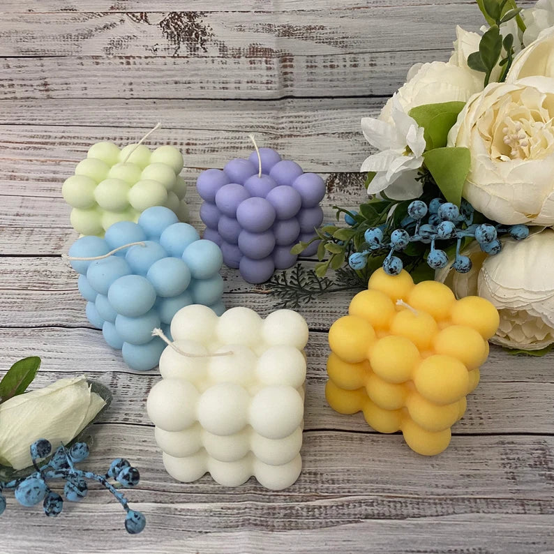 Pastel Bubble candle