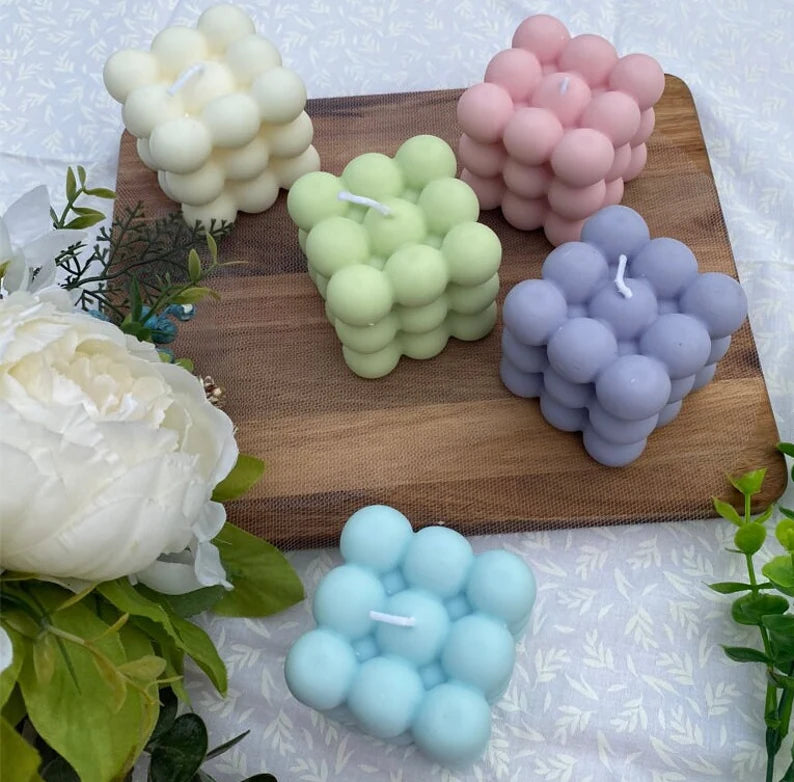 Pastel Bubble candle
