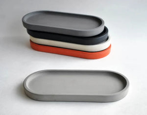 Colorful Concrete Essential Organize Tray & Soap Dish