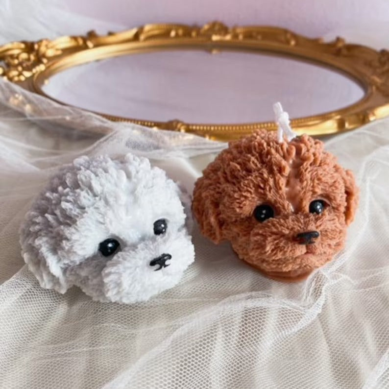 Puppy Face Candle