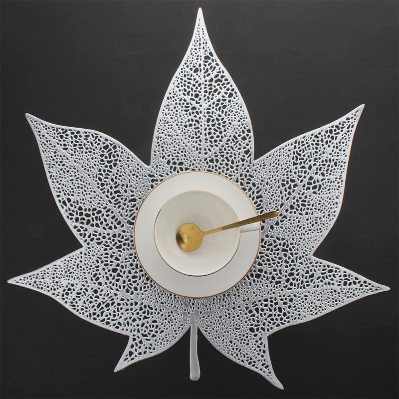 Golden Leafe Shaped Place mat (set of 2)