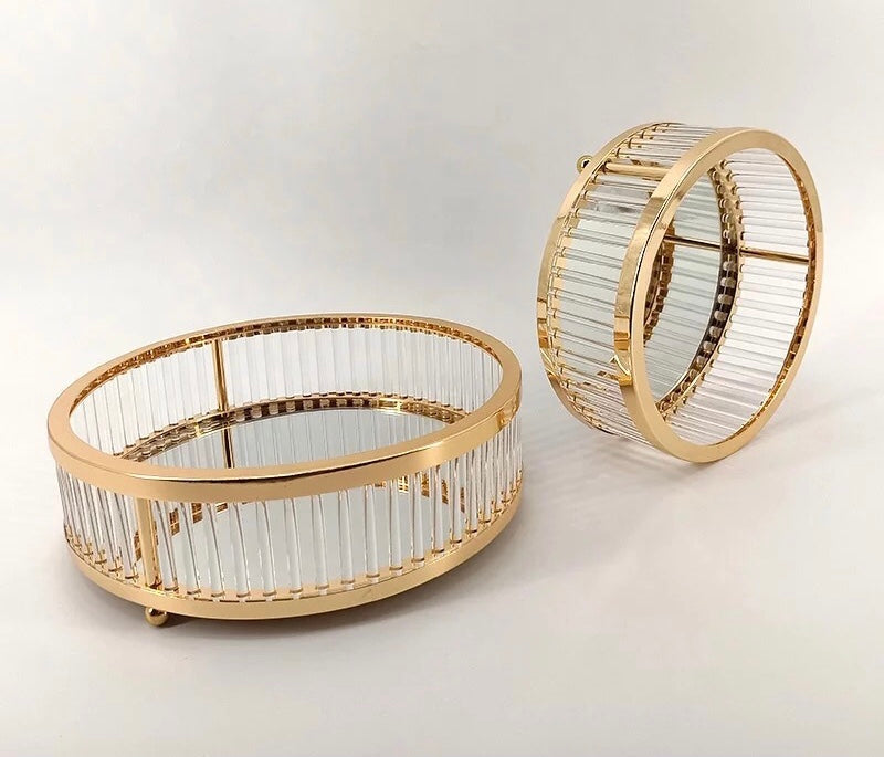 Glattis Fluted Glass Trays