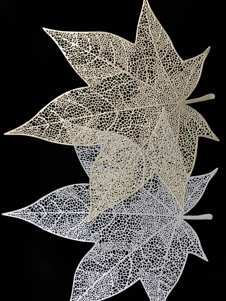 Golden Leafe Shaped Place mat (set of 2)