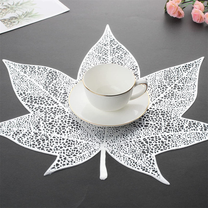Golden Leafe Shaped Place mat (set of 2)